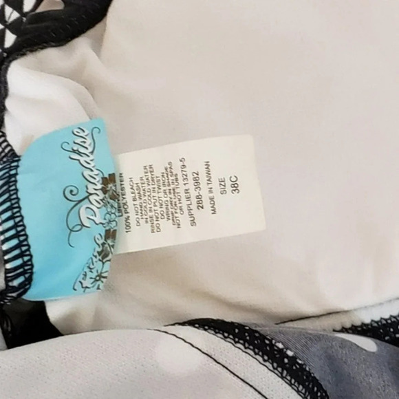 Pure‎ Paradise black & white polkadot tankini - Picture 4 of 4